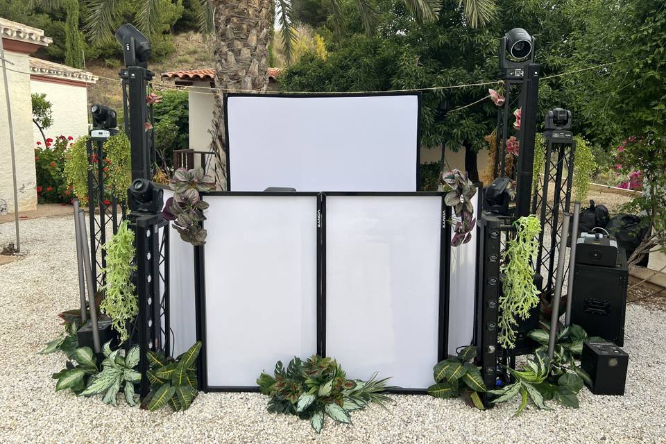 Decoración con flores