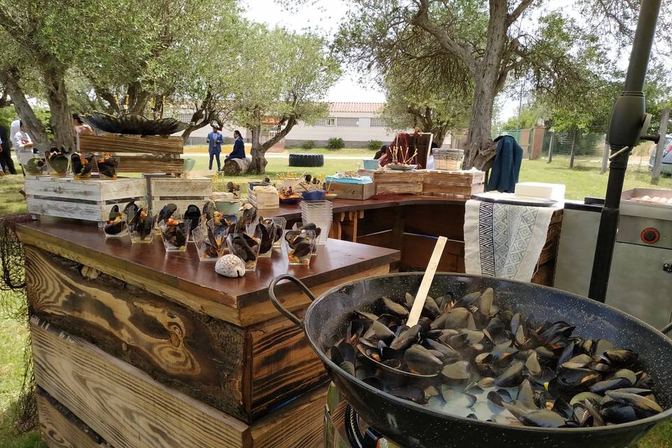 Estación de mariscos en direct