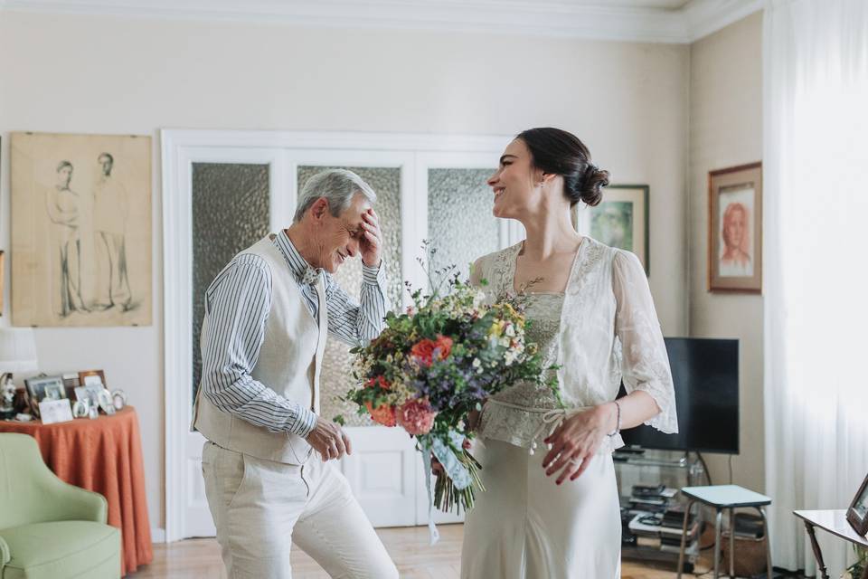 Padre y novia