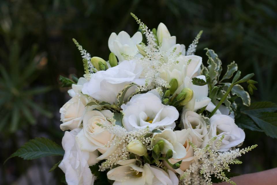 Ramo de novia de lisianthus