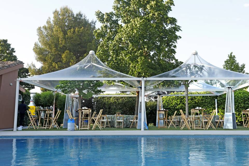 Carpas 4 aguas trasparentes