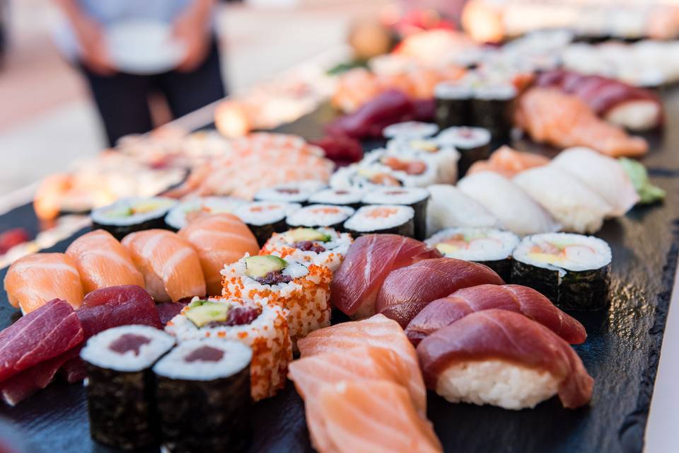 Sushi para boda