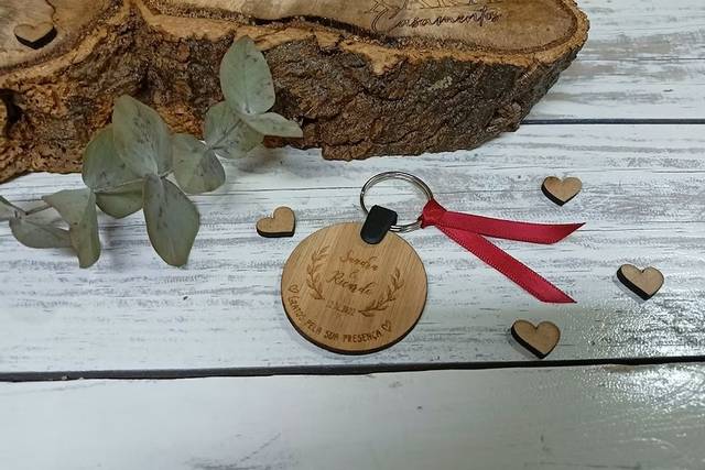 Llavero madera personalizado