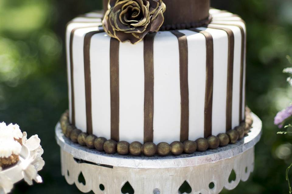 Tarta boda fondant