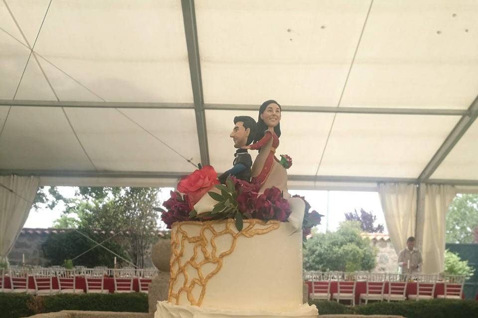 Tarta de boda medieval