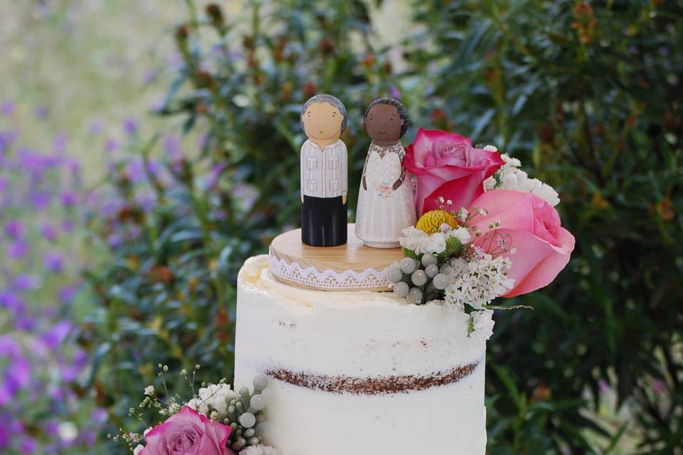 Naked cake boda