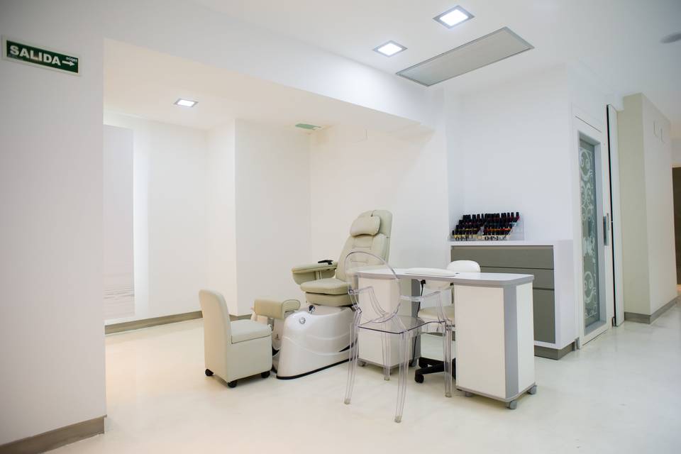 Zona de manicura y pedicura