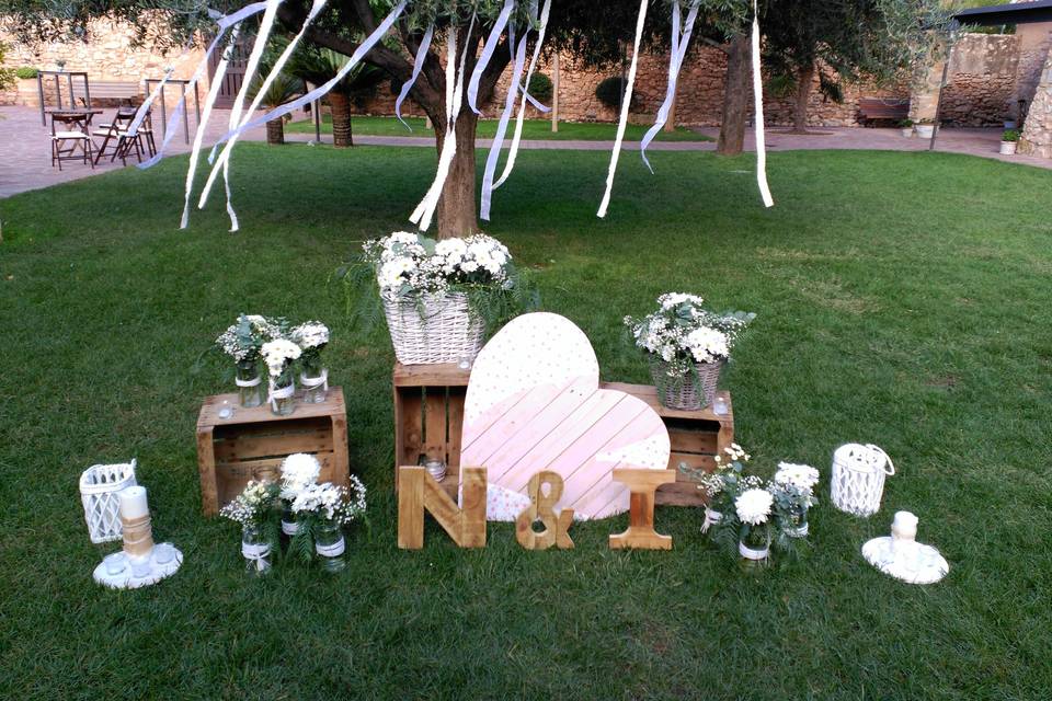 Decoración boda al aire libre