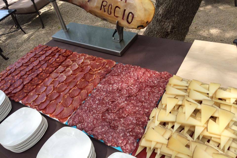 Corte de jamón en evento