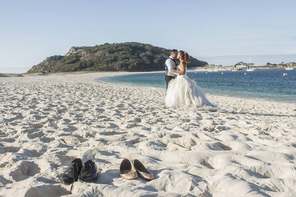 Postboda en Cíes