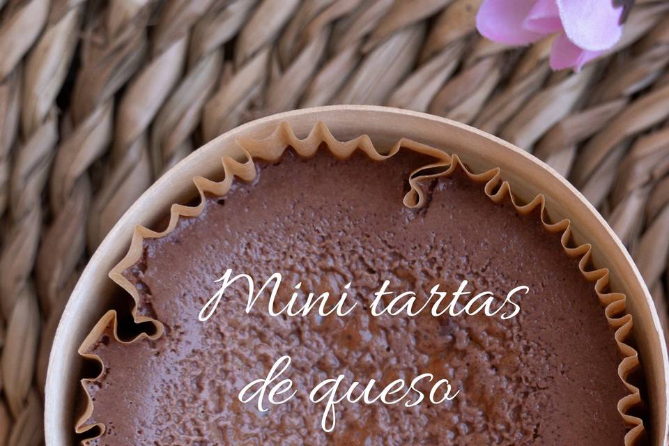 Mini tarta de queso chocolate