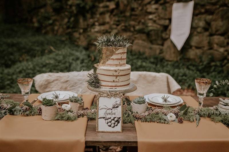 Banquete de boda de invierno