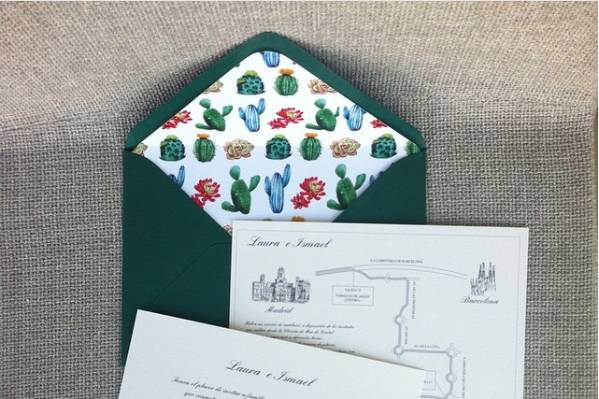 Invitación Classic Cactus