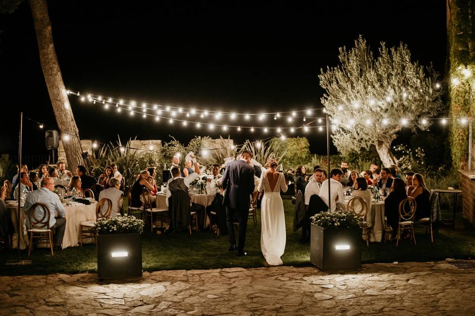 Iluminación de boda