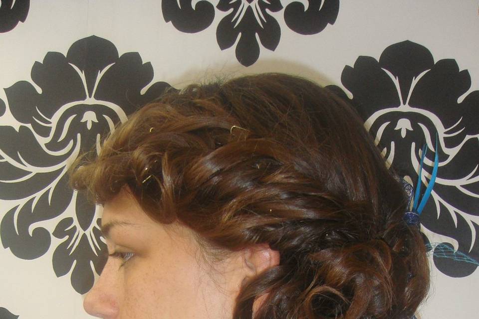 Semirecogido con ondas