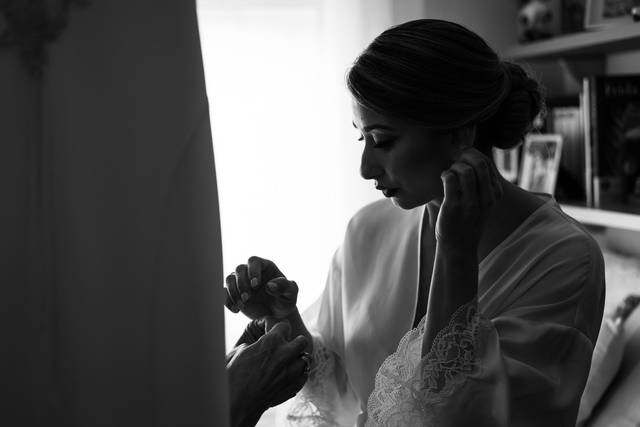 Preparativos de la novia