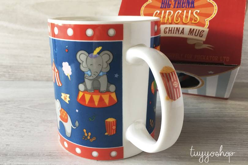 Taza circo con caja de regalo