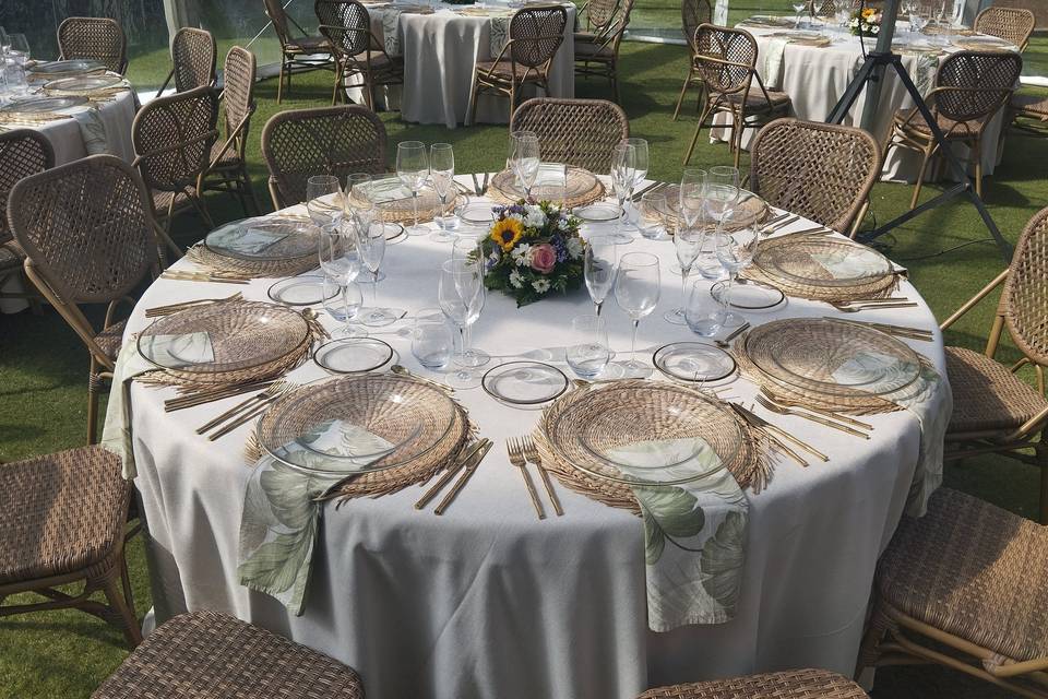 Mesa de comensales
