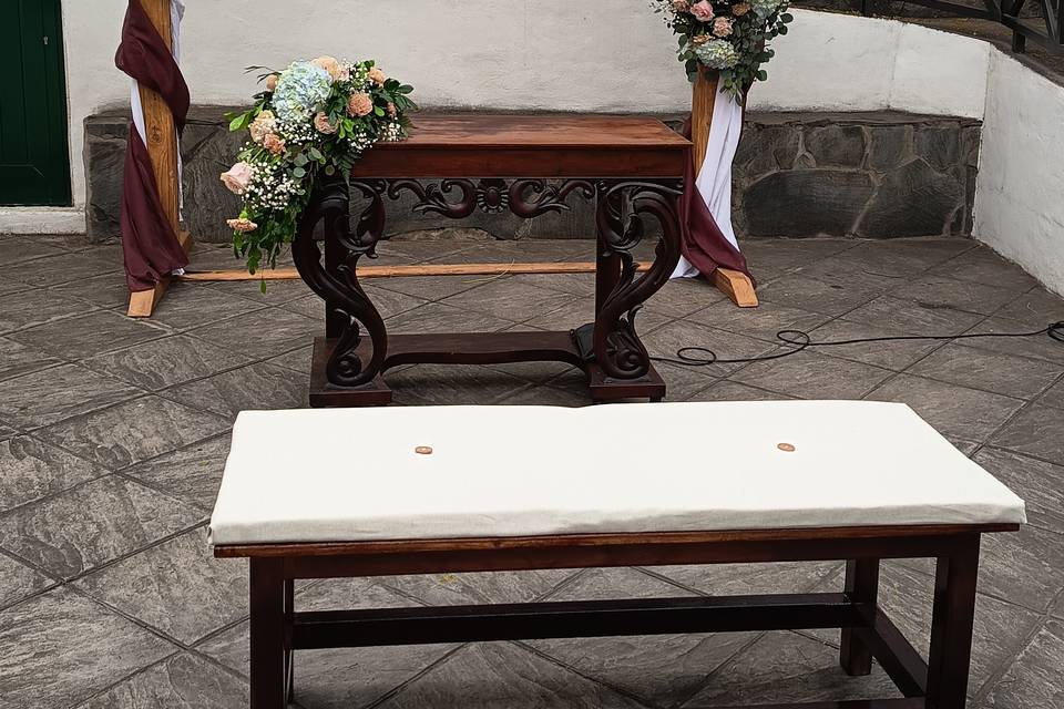 Juego floral ceremonia
