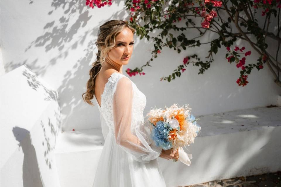 Ramo de novia preservado