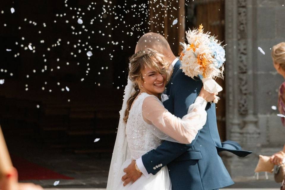 Ramo de novia preservado