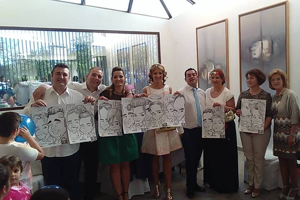 Caricaturas invitados comunión