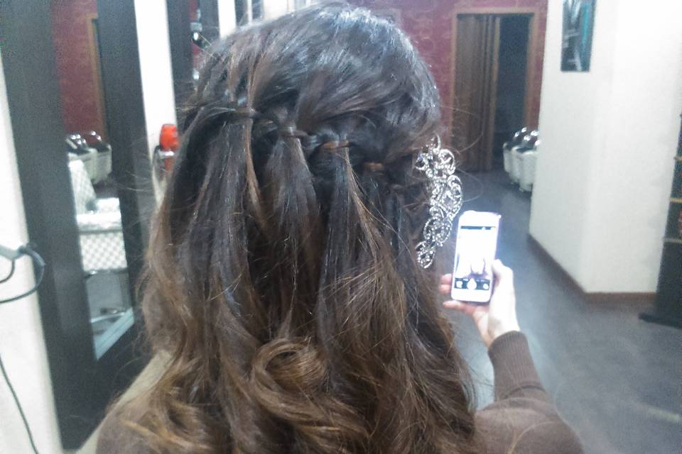 Semirrecogido con trenza