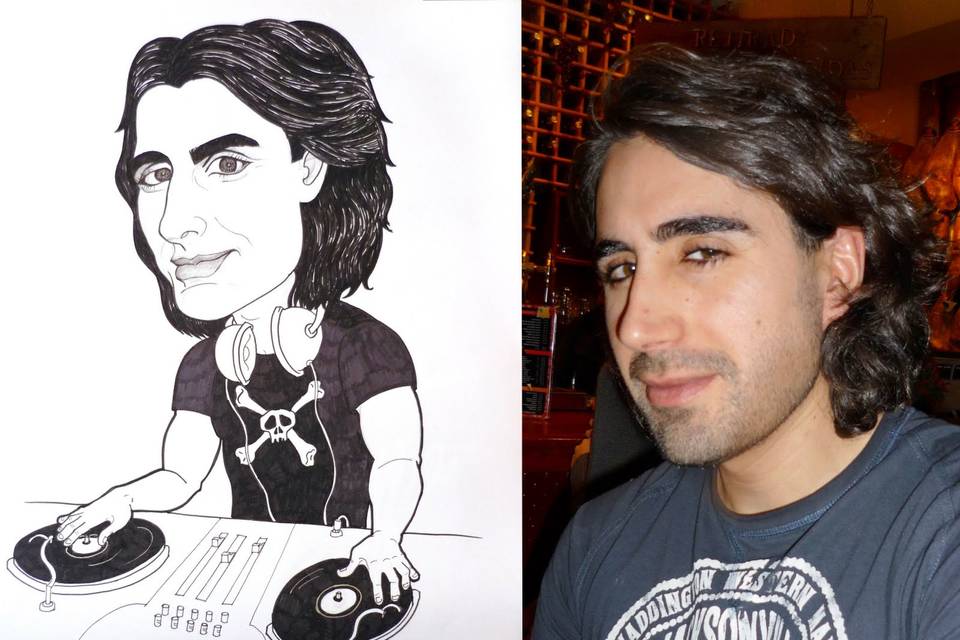 Caricatura a tinta
