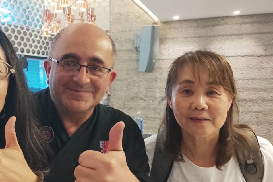 Con mis amigas de Japón