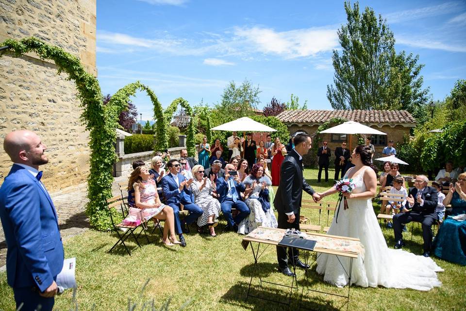 Ceremonia en el jardín