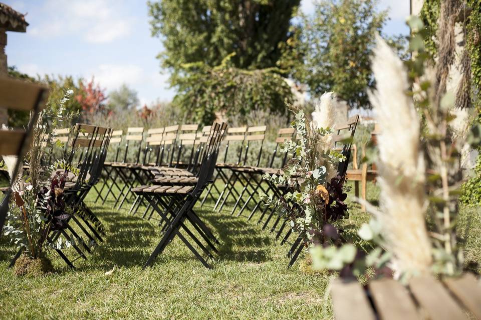 Ceremonia civil en jardín