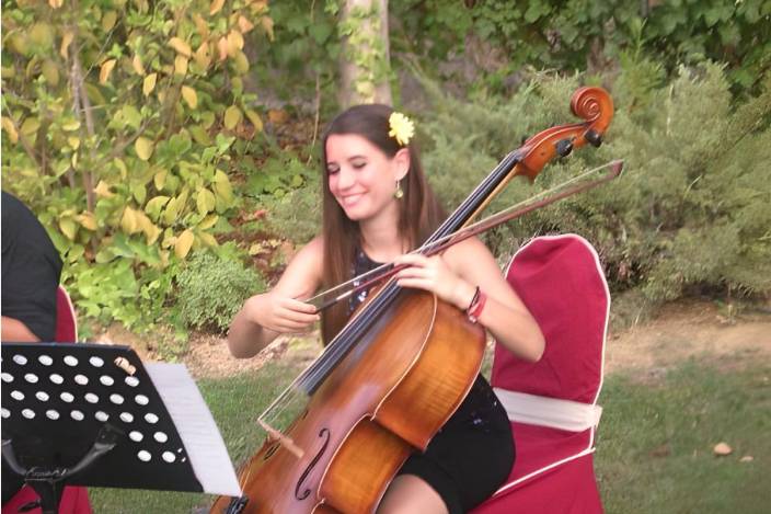 Lara en una ceremonia