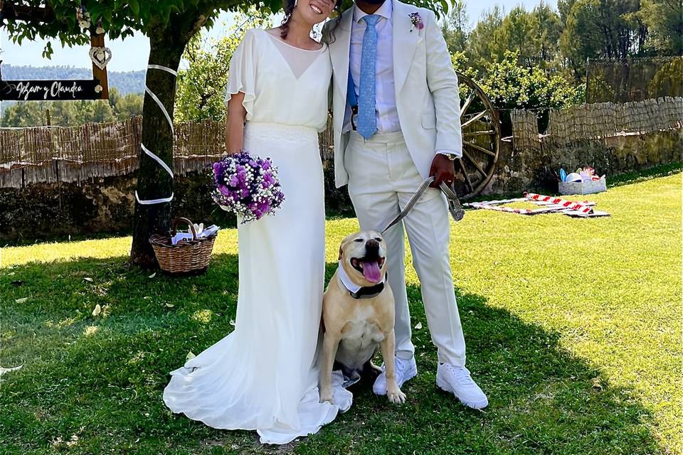 Foto con los novios