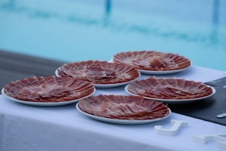 Platos de jamón