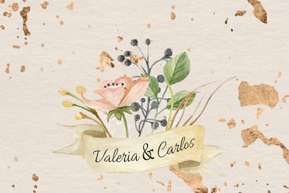 Invitación, Valeria y Carlos