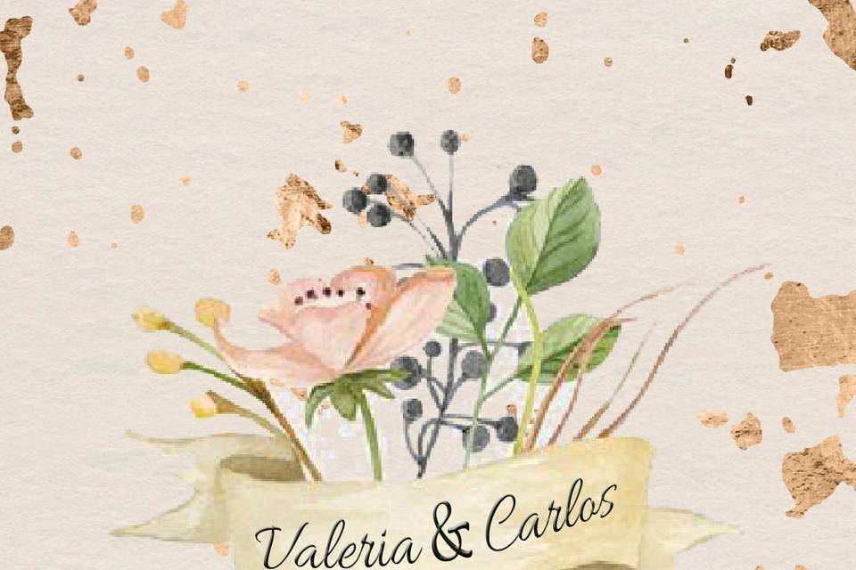 Invitación, Valeria y Carlos