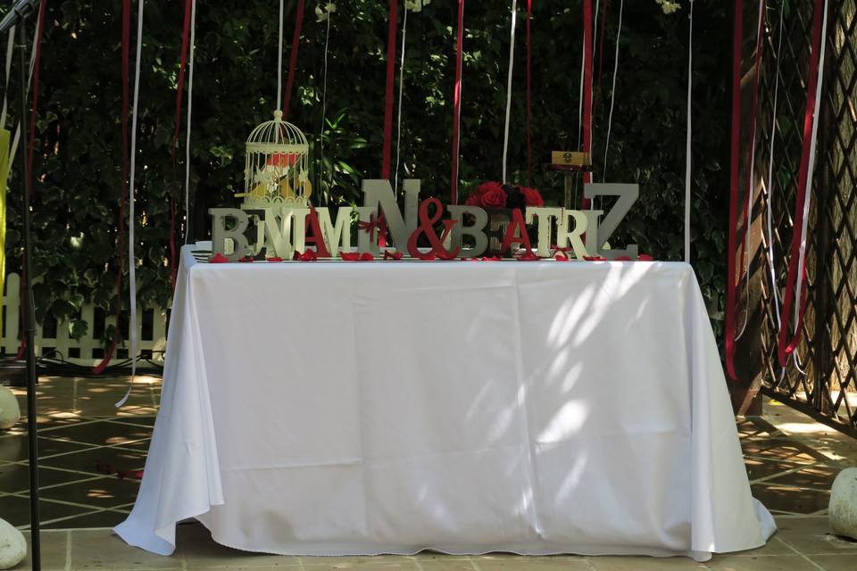 Mesa de ceremonia