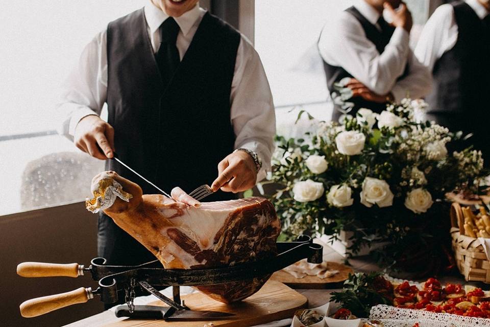 Cortador de jamón para bodas