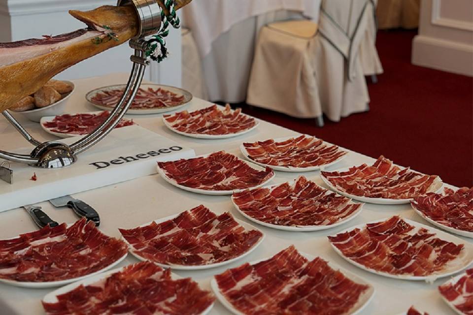 Platos de jamón