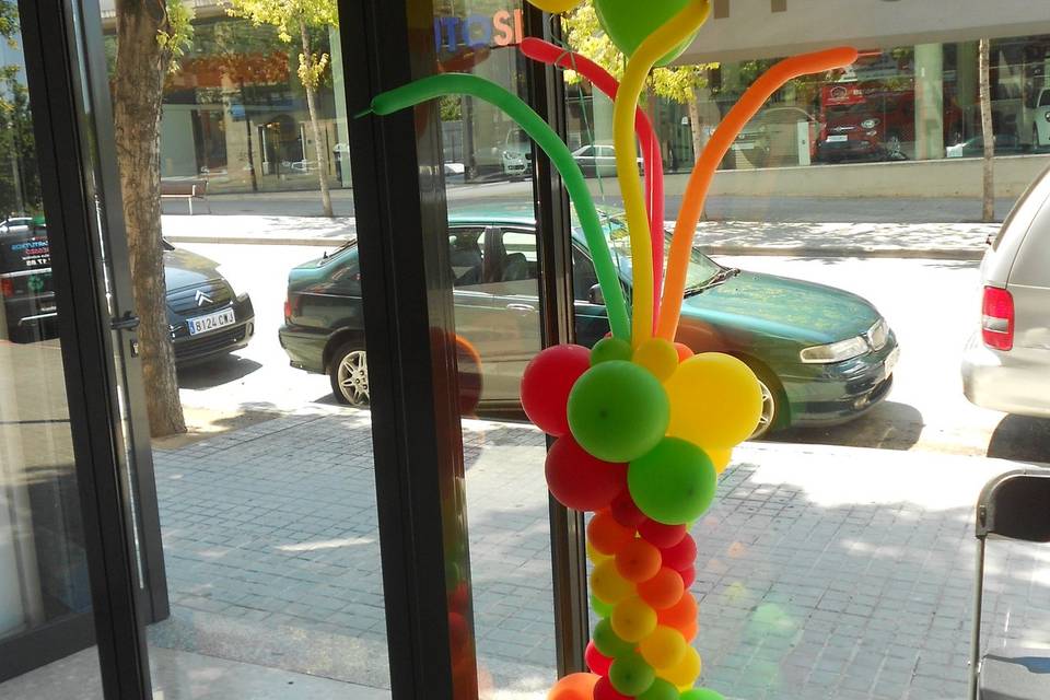 Columna globos cumpleaños