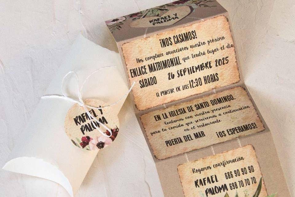 Invitación de boda