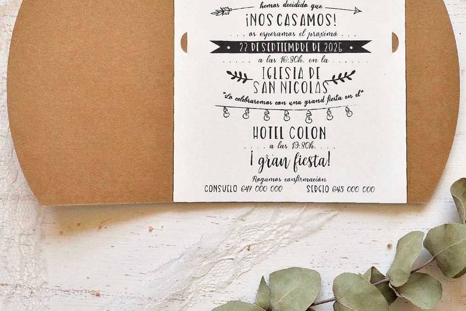 Invitación de boda