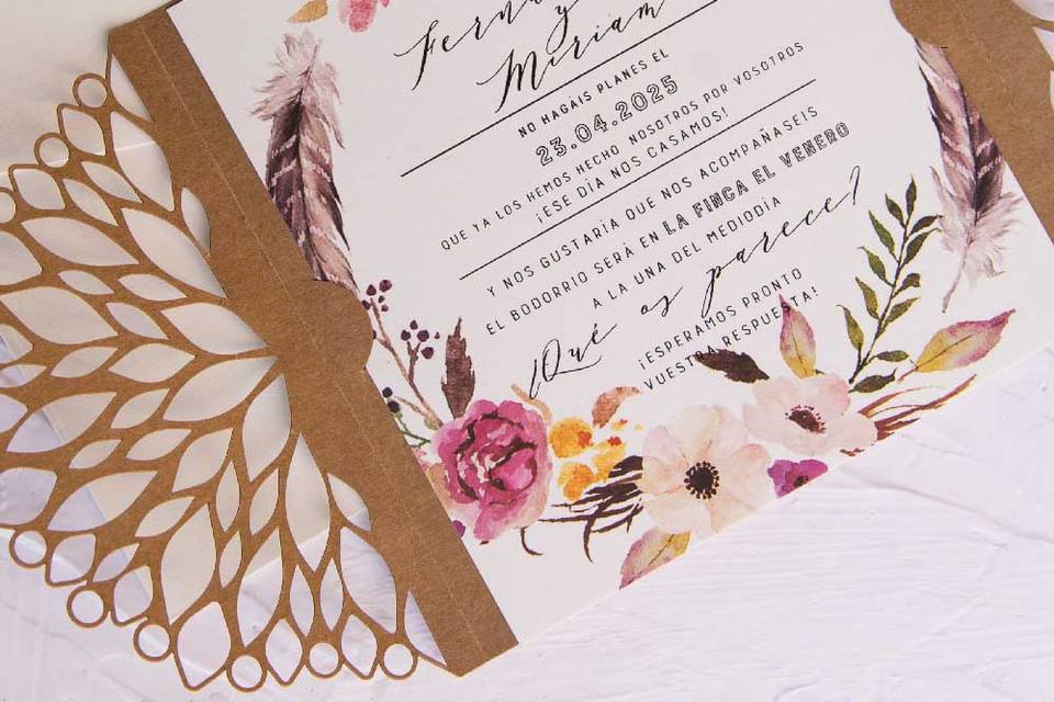 Invitación de boda