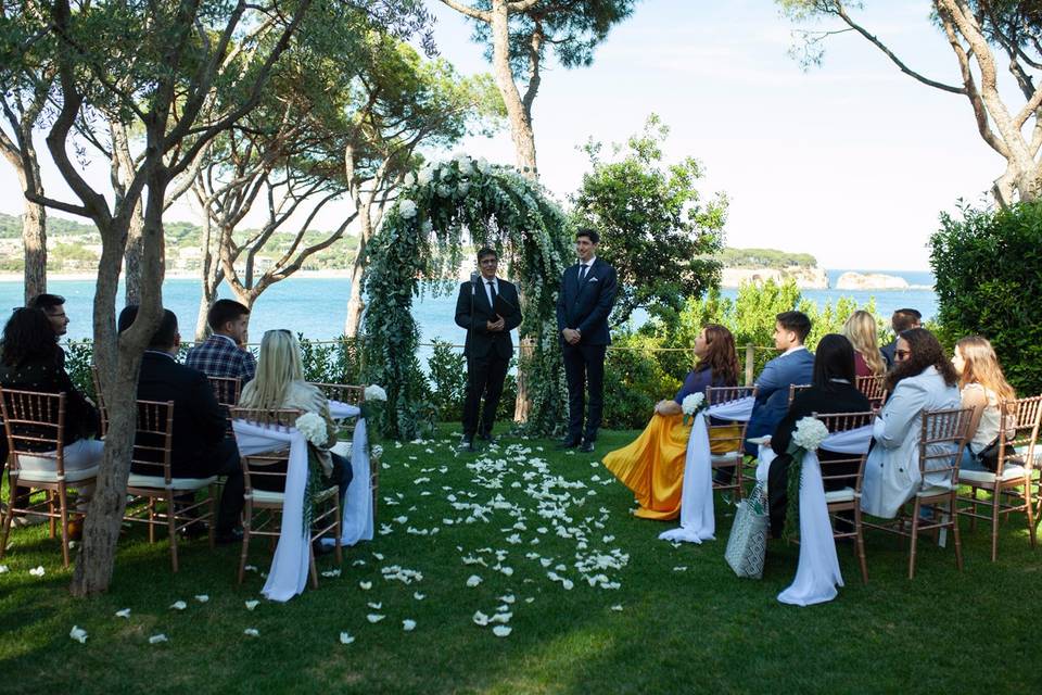 Boda frente al mar