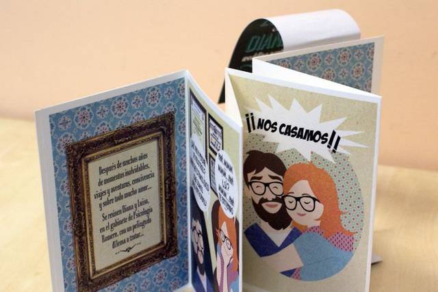 Invitación de boda divertida