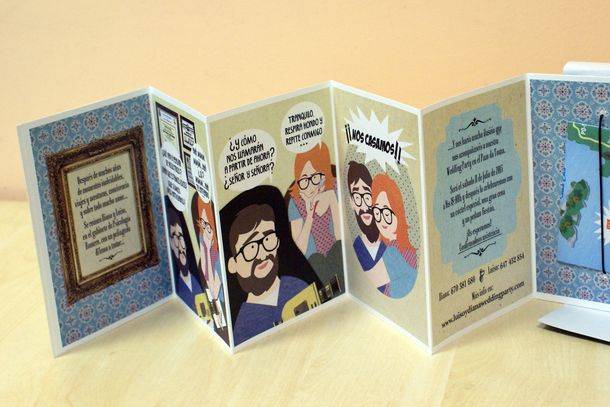 Invitación de boda creativa