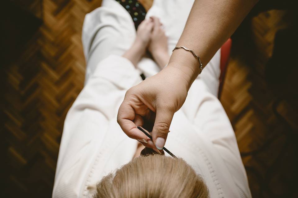 Preparación de la novia