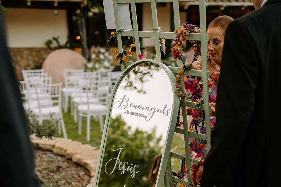 Rincón bienvenida boda