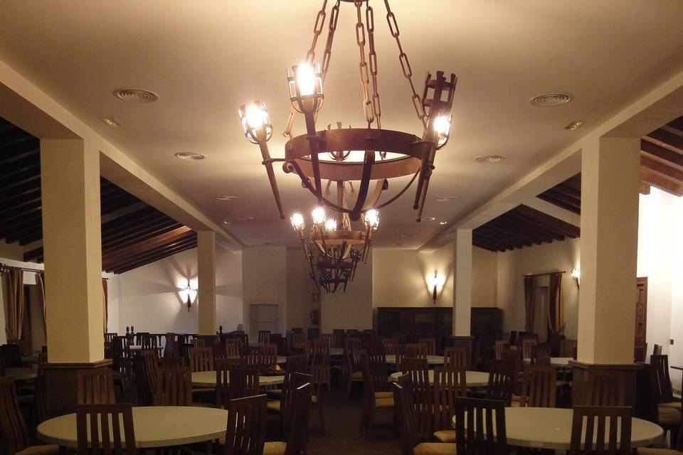 Interior del salón de eventos