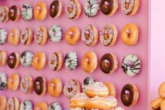 Pink donuts bar